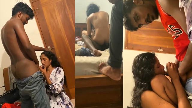Kerala hot Mallu Girl Threesome in Bedroom Sex